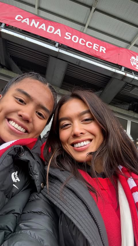 Instagram post by @trishaenriquez for Sport Chek. Caption reads: [...] athlete and I get to raise mine! tysm....