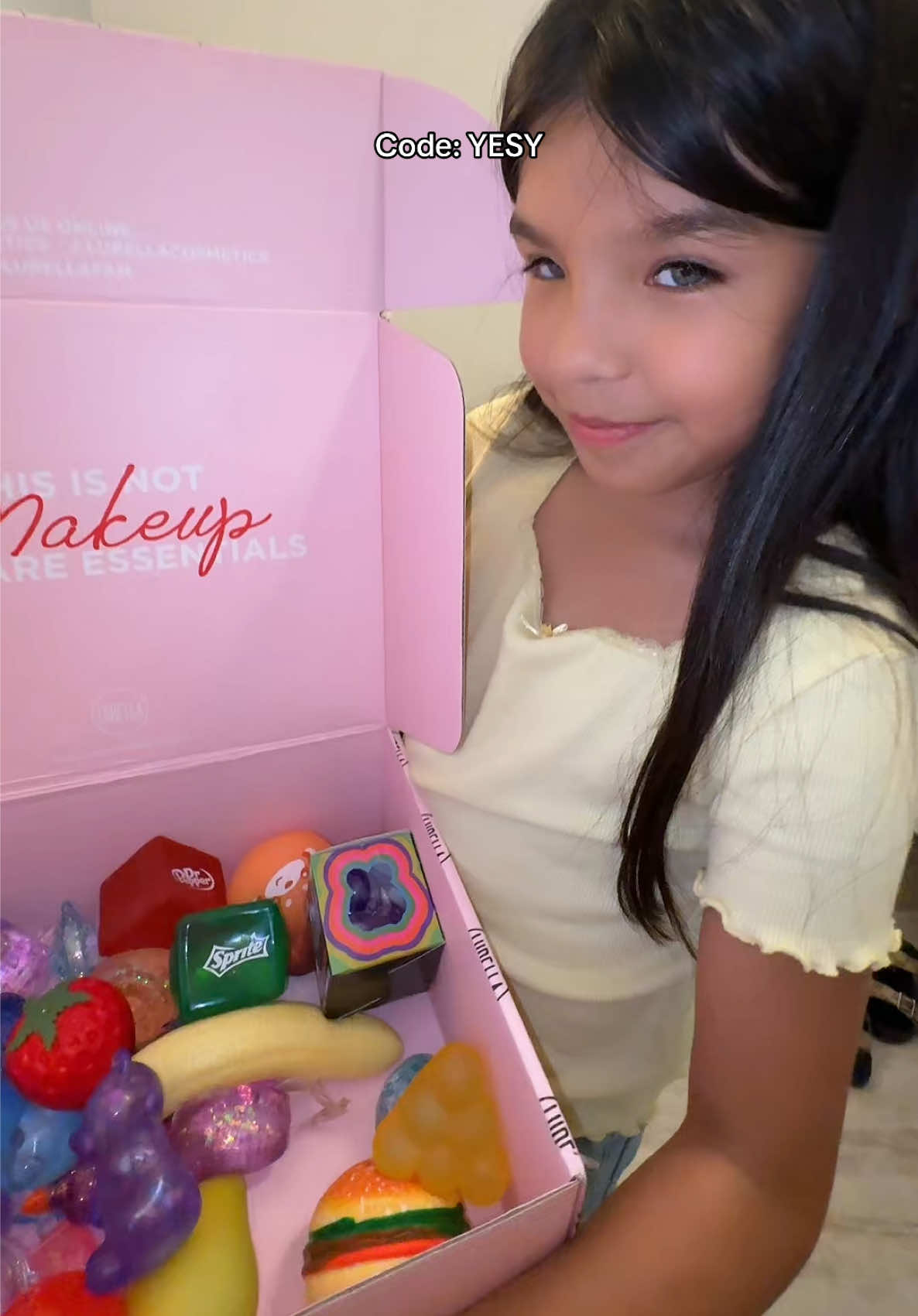 TikTok post by @glamby_yesyv for Lurella Cosmetics. Caption reads: Ugh I love guys @Lurellacosmetics code: YESY.