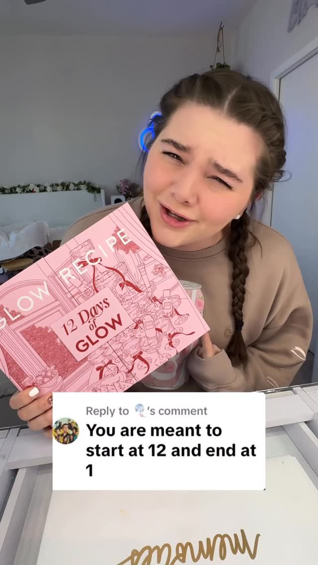 Instagram post by @theresaa360 for Glow Recipe. Caption reads: Is the Glow Recipe Advent Calendar… WORTH IT!!?....