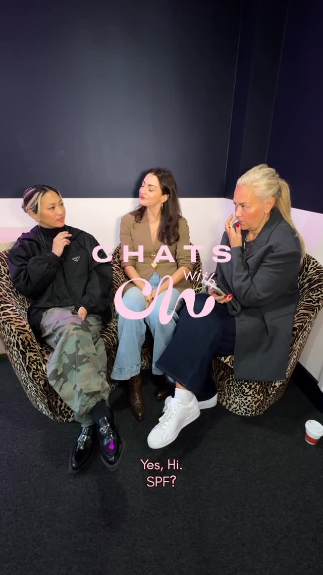 Instagram post by @charlotteparler for Ultra Violette. Caption reads: Here’s part two of the most chaotic Chats with C....