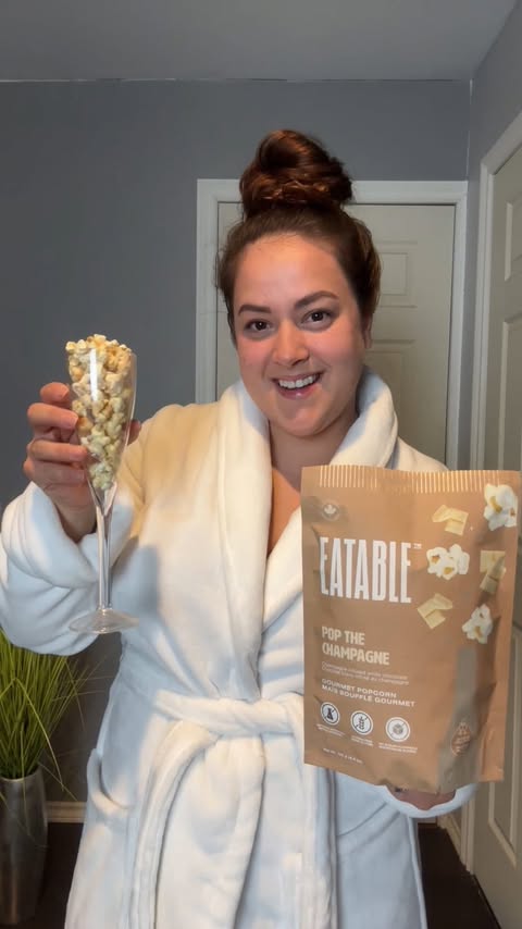 Instagram post by @tashcook_ for EATABLE. Caption reads: Which are you? ✨🎉🍾🍿🥂.