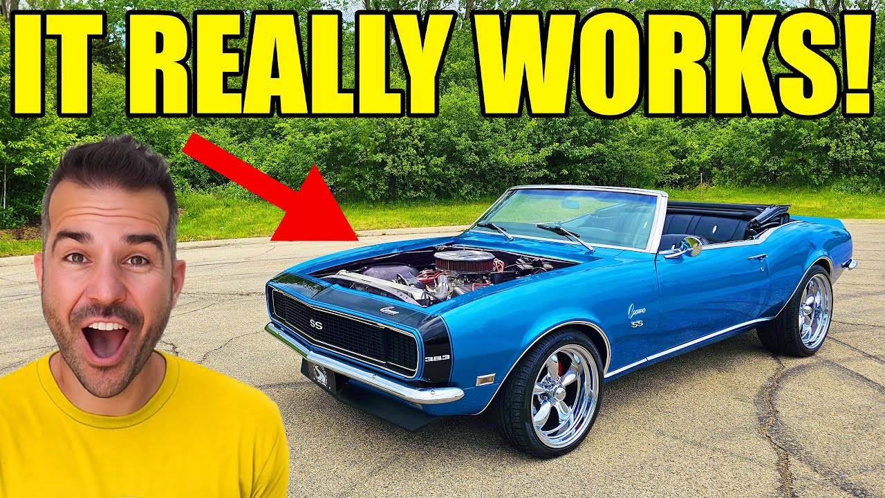 YouTube post by @LegitStreetCars for AG1. Caption reads: The Selling Auction LIED About My 68 Camaro SS....