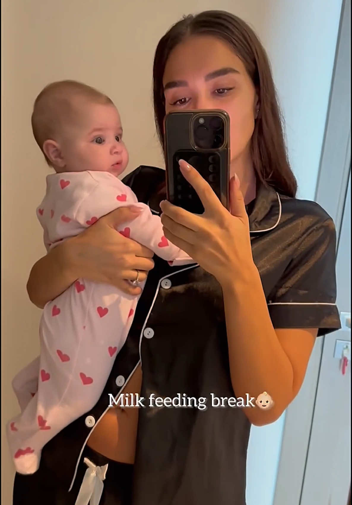 TikTok post by @maram.zbaeda for Carrefour. Caption reads: Mamas, it’s time to focus on YOU! 🤰💖 Say goodbye....