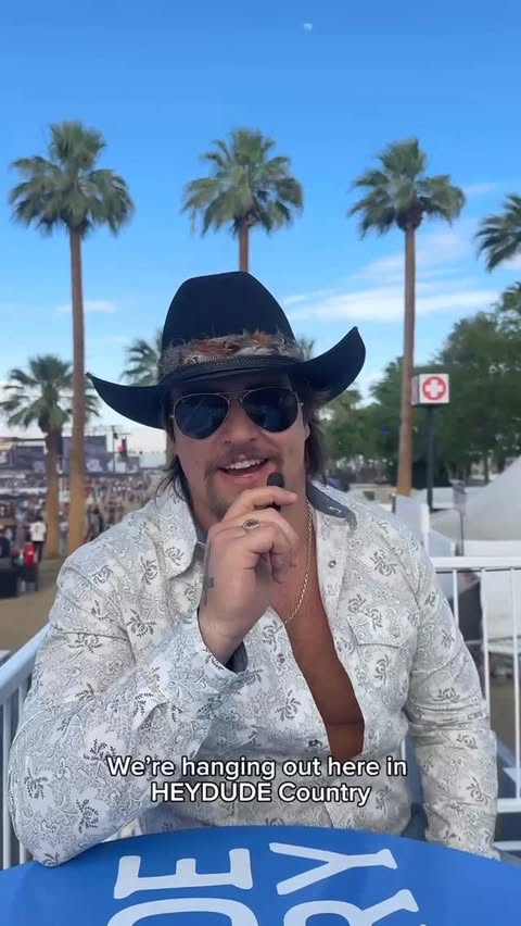 Instagram post by @gavinadcockmusic for HEYDUDE. Caption reads: Spent the day in @heydude country @stagecoach 🤙....