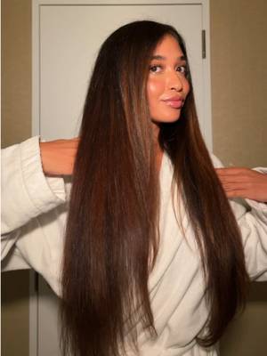 TikTok post by @cierraortega for Mise En Scene. Caption reads: [...] frizzy free, soft + shiny thanks to....