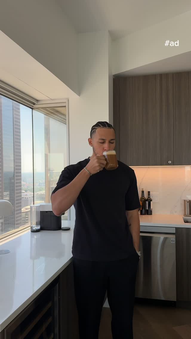 Instagram post by @xterrencebjr for Clorox. Caption reads: #ad I used to think nothing beat that first sip of....