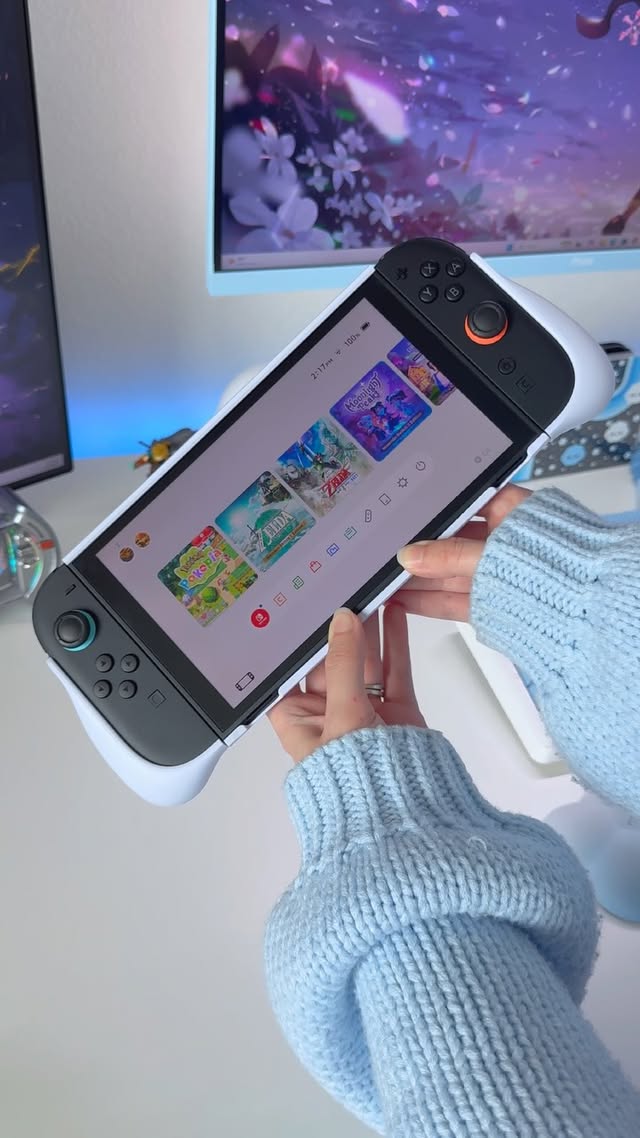 Instagram post by @nintendes for Belkin. Caption reads: [...] have a great Thursday!⛅️🌱🩵✨ ••• 🏷️....