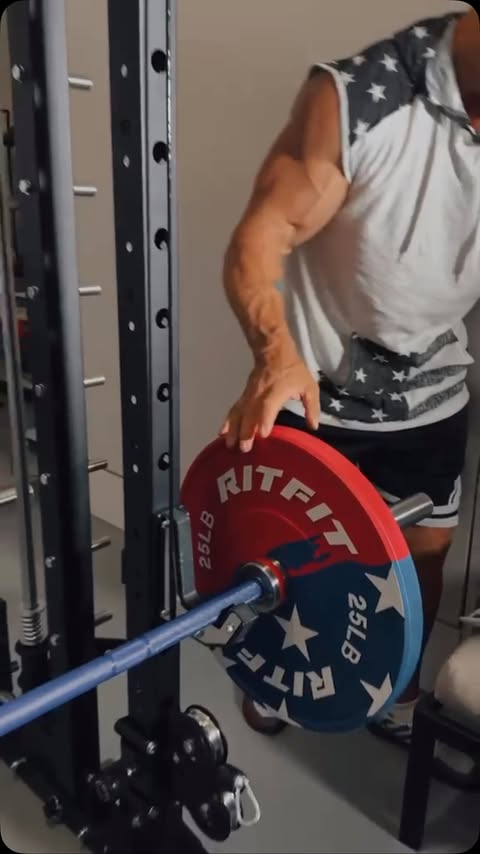 Instagram post by @sharapov.alex77 for RitFit. Caption reads: [...] home 😎 Leg day hits different now 🦵🏼....