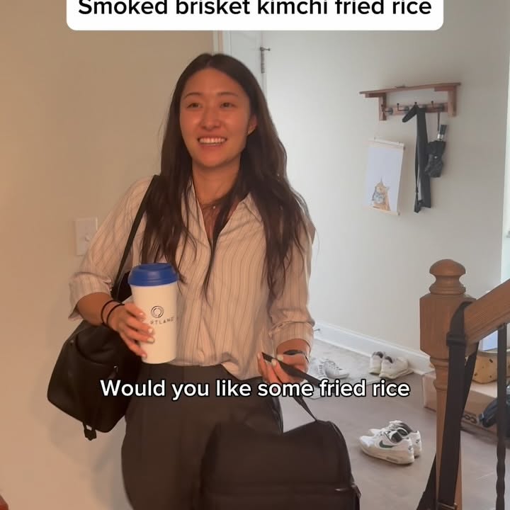 Instagram post by @james_with_kayla for Anolon. Caption reads: [...] to clean nitrided carbon steel wok.....