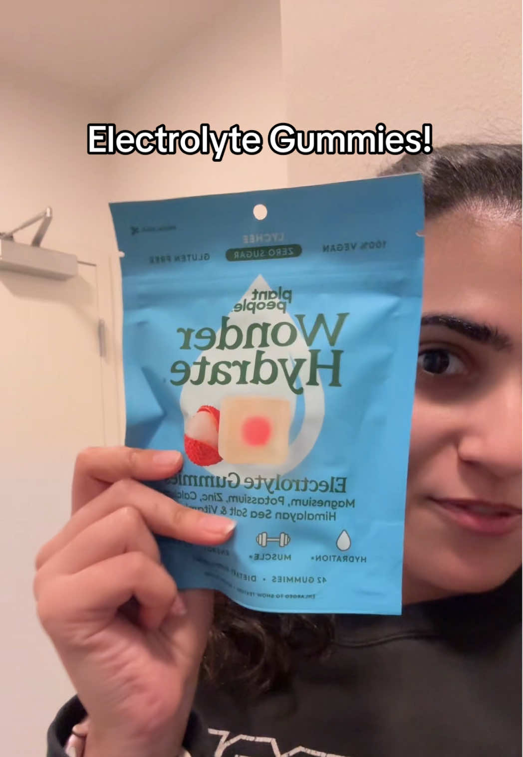 TikTok post by @_firozeh_ for Plant People. Caption reads: @Plant People #electrolyte #electrolytegummies....