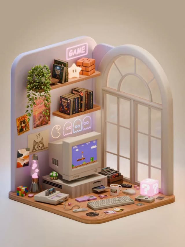 Instagram post by @sysinacgi for Epomaker. Caption reads: [...] with a cozy touch 🎮✨ Inspired by the....