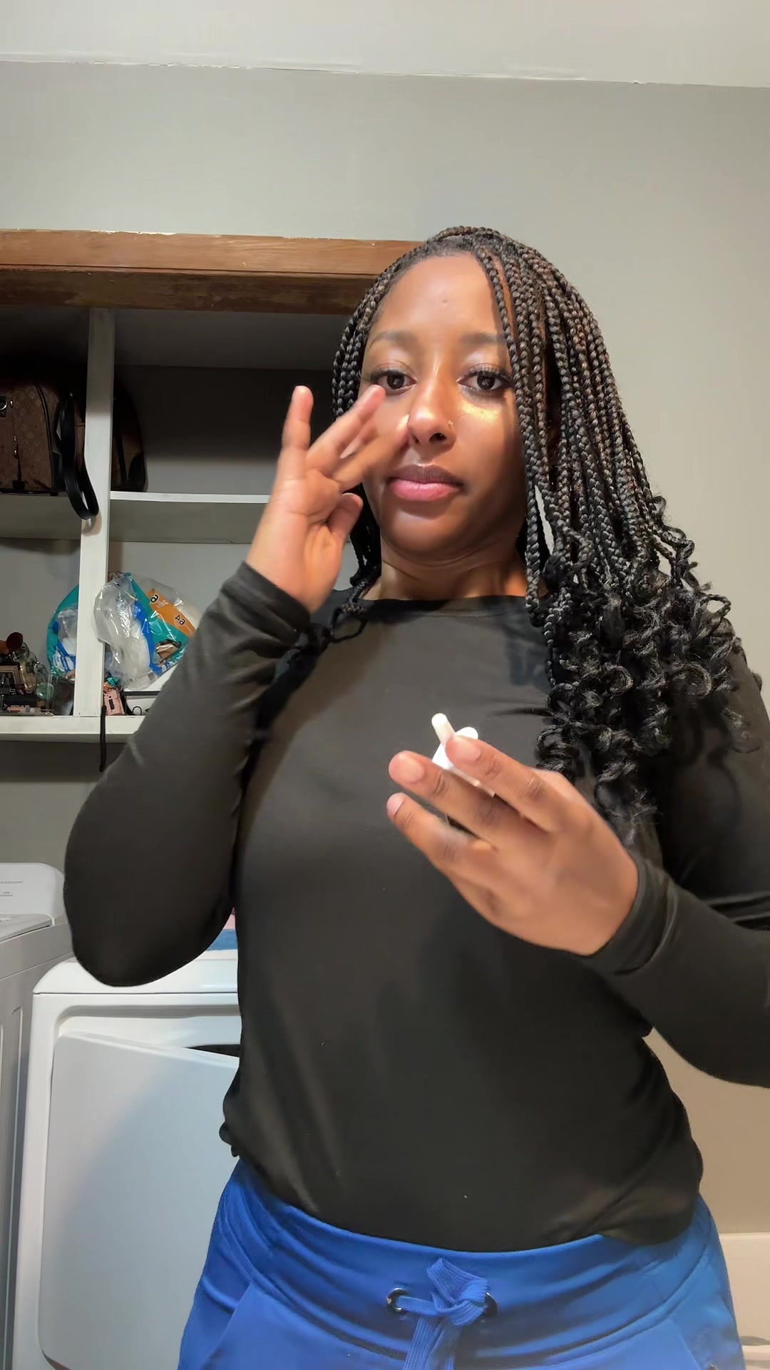 TikTok post by @afuashabazz for Triquetra Health. Caption reads: You need this all natural nasal cleansing spray....