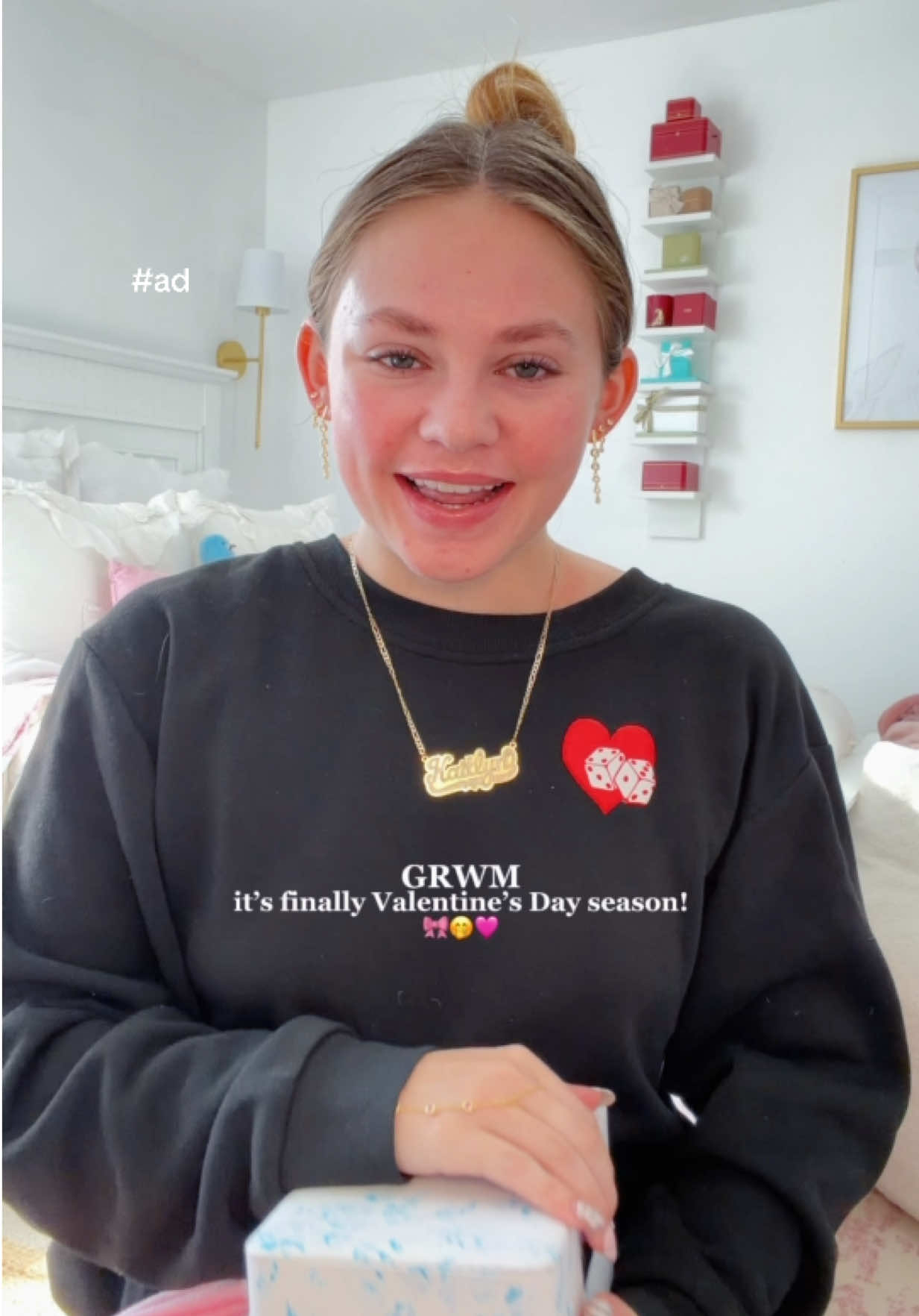 TikTok post by @kaitlynj101 for Five Below. Caption reads: [...] have all the love languages LOL 🤭🩷@Five....