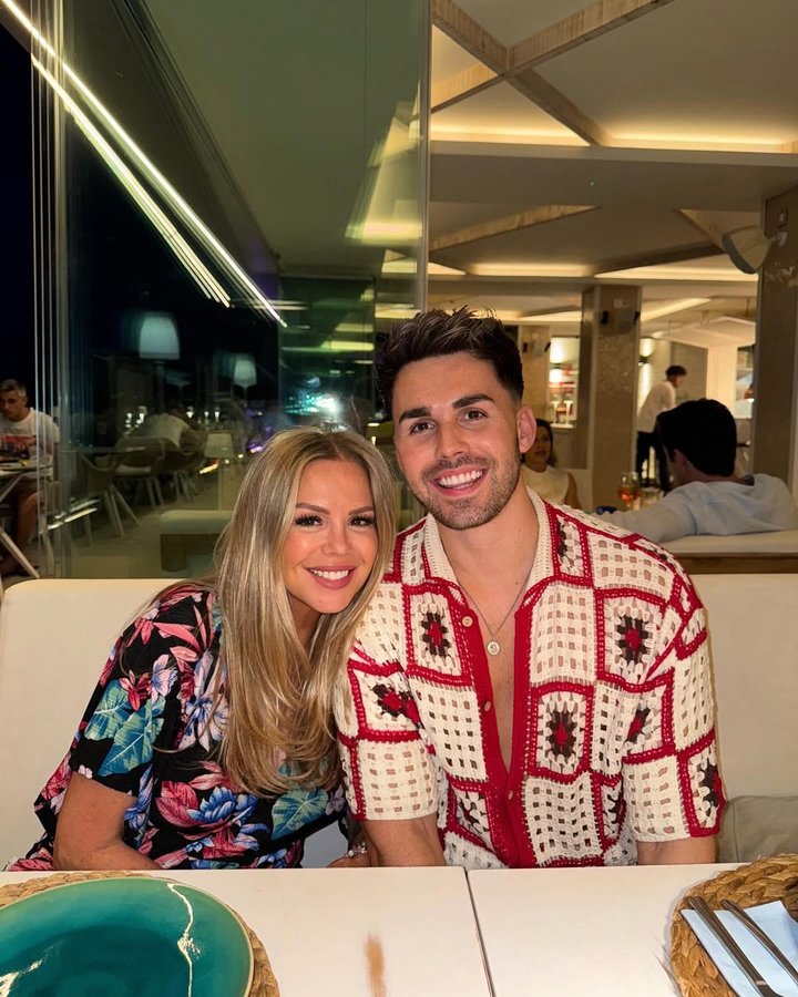 Instagram post by @joebxggs for Mark Hill Hair. Caption reads: Mother & Son trip to Ibiza completed 🍒✨🏝️💋

The....