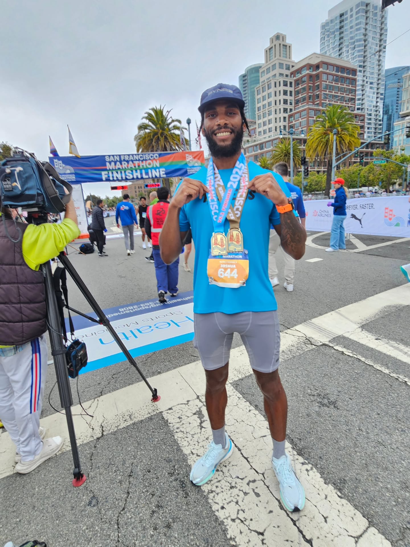 Instagram post by @_jbactive for Garmin. Caption reads: The 2025 San Francisco Ultra Marathon 52.4 Miles....