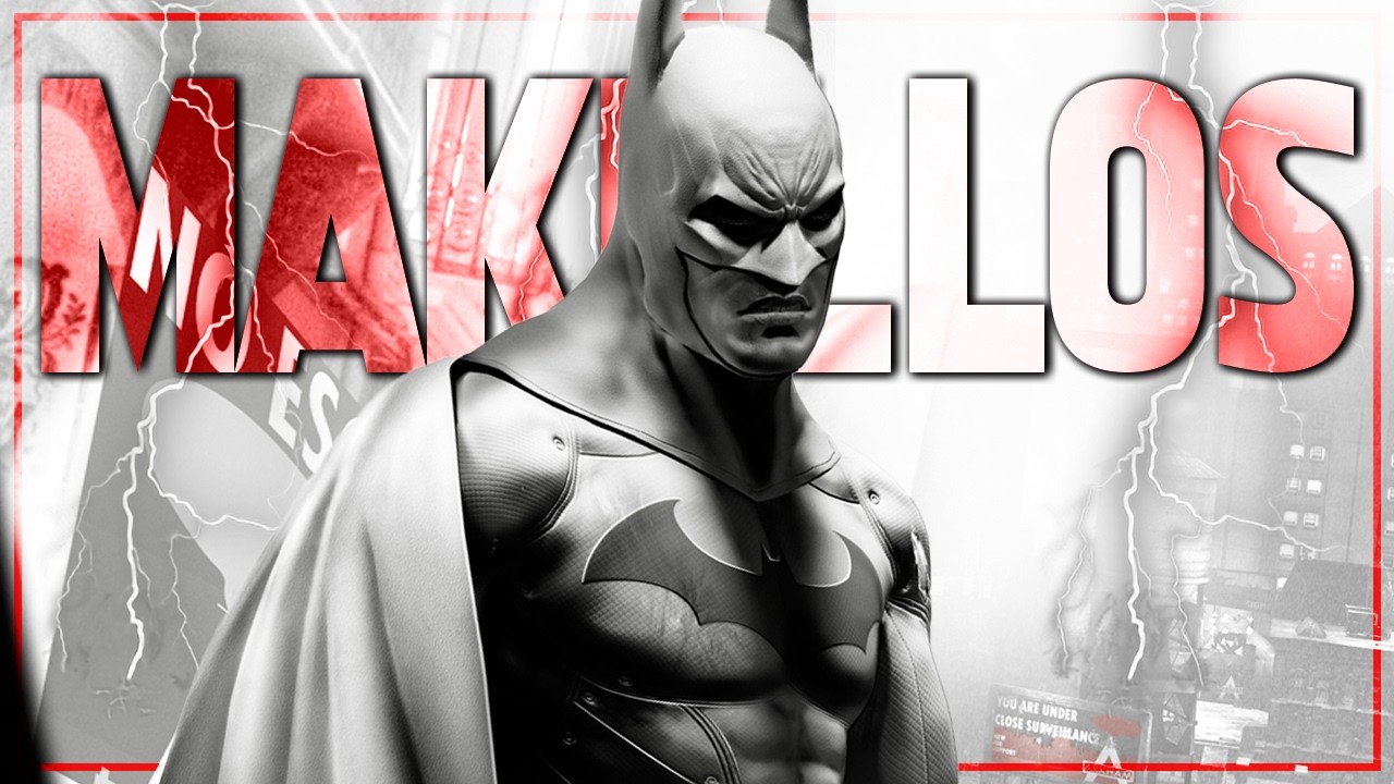YouTube post by @KvidOfficial for Instant Gaming. Caption reads: Batman: Arkham City ist ein  FAST makelloses....