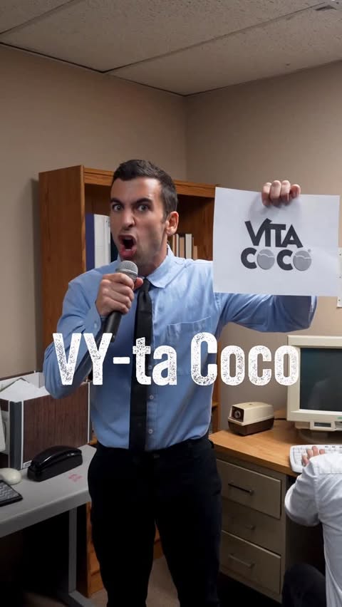 Instagram post by @benlapidusmusic for Vita Coco. Caption reads: We need ANSWERS @vitacoco #metal #punk....