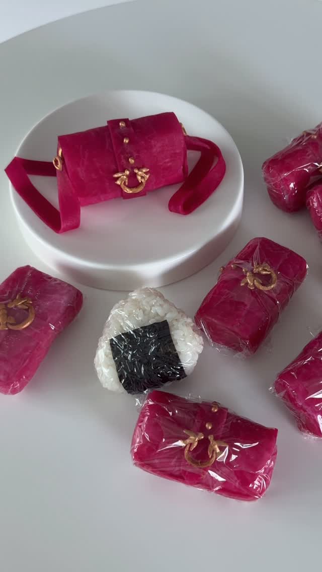 Instagram post by @sibatable for PINKO. Caption reads: Bento boxes look a little different here at....