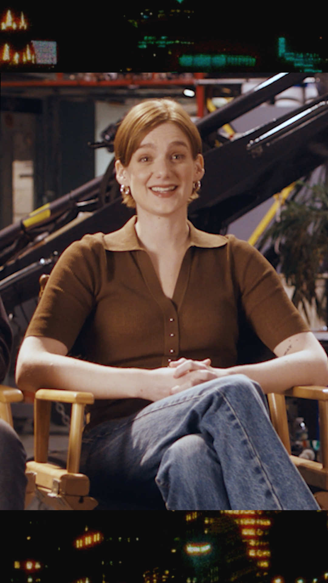 TikTok post by @nbcsnl for T-Mobile. Caption reads: Ashley Padilla's real haircut behind the SNL....