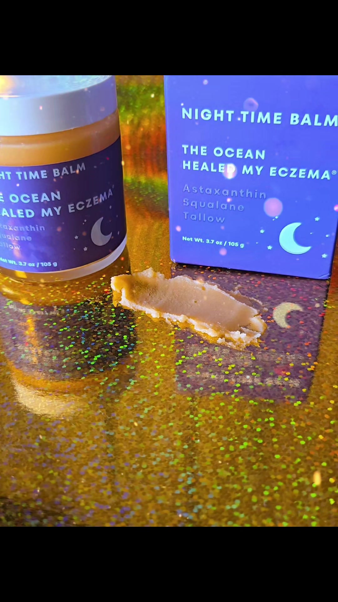 TikTok post by @kim.thomas48 for Healed By The Ocean. Caption reads: @Healed By The Ocean The Ocean Healed My Eczema....