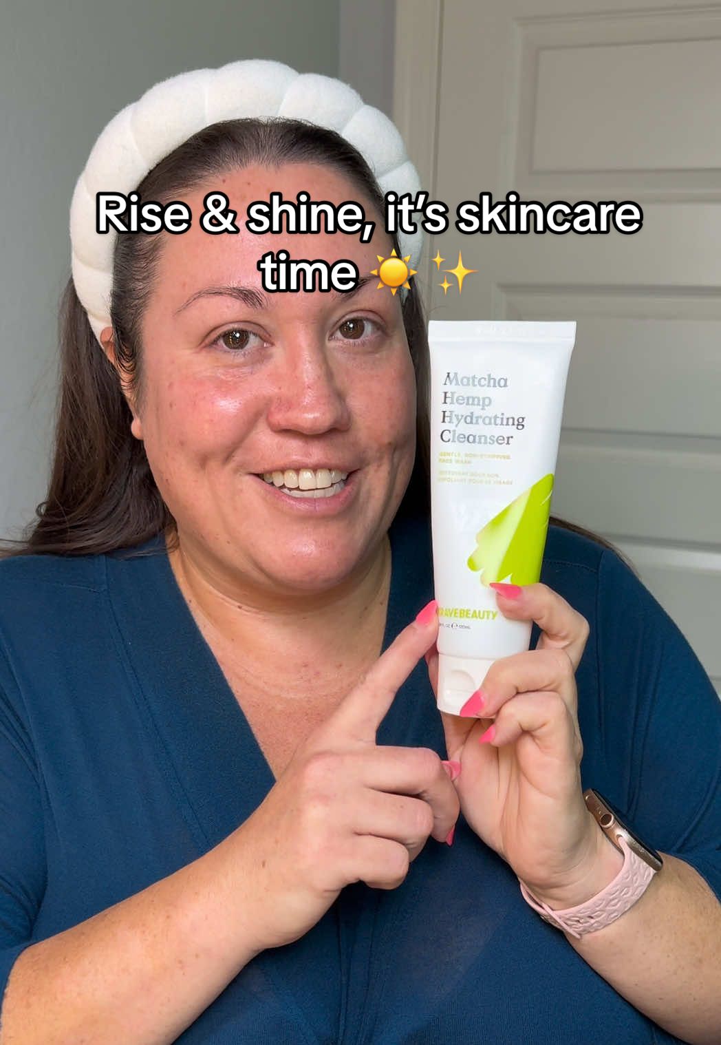 TikTok post by @realtalkwithrene for Theinkeylist. Caption reads: Rise & shine, it’s skincare time ☀️ ✨ Morning....