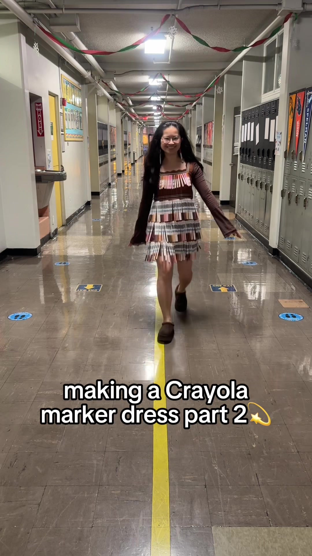 TikTok post by @inspo_by_jess for Crayola. Caption reads: how many @Crayola markers do you think it took to....