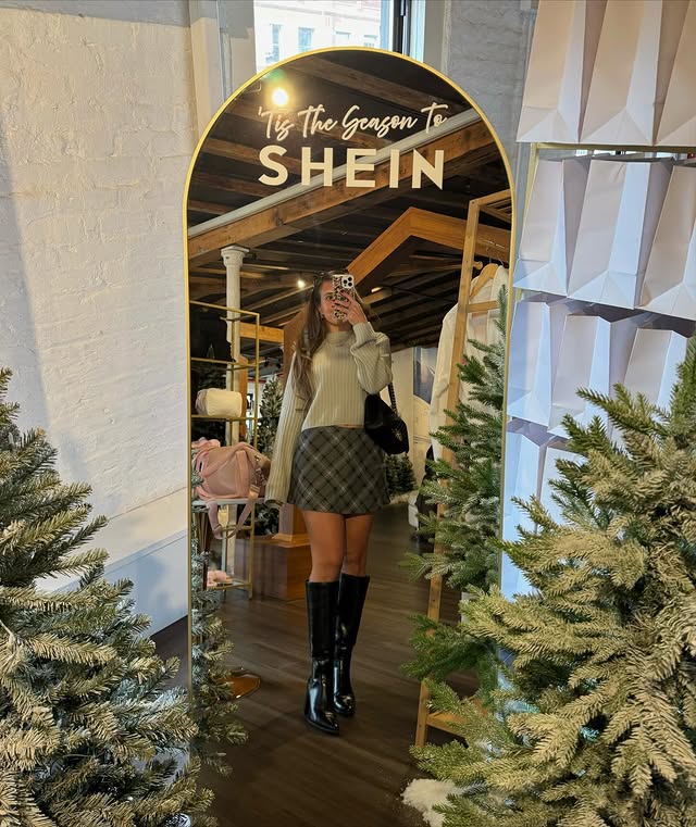 Instagram post by @l0vemarisa for JustFab. Caption reads: [...] details:
@hm sweater
@target @targetstyle....