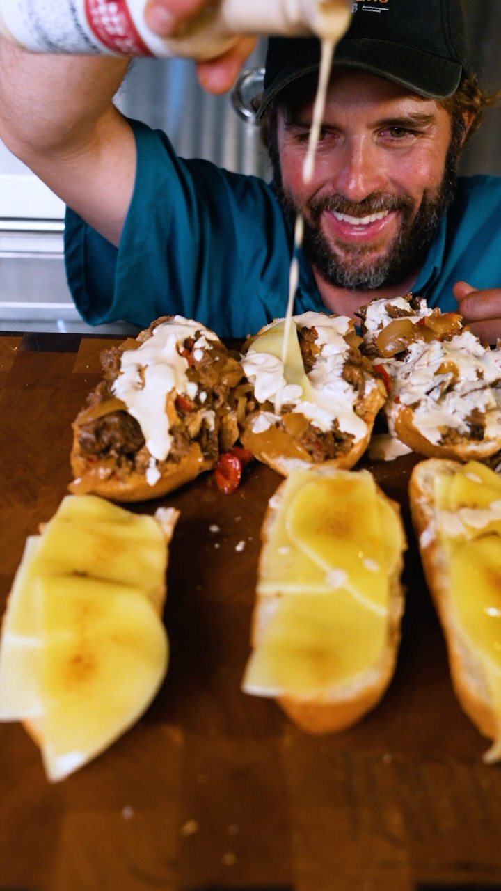 Instagram post by @steakchannel for Field & Stream. Caption reads: Check out this Pulled Beef Subs recipe in the....