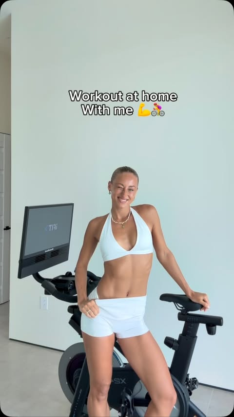 Instagram post by @livi_fe for NordicTrack. Caption reads: [...] for your next at home workout with....