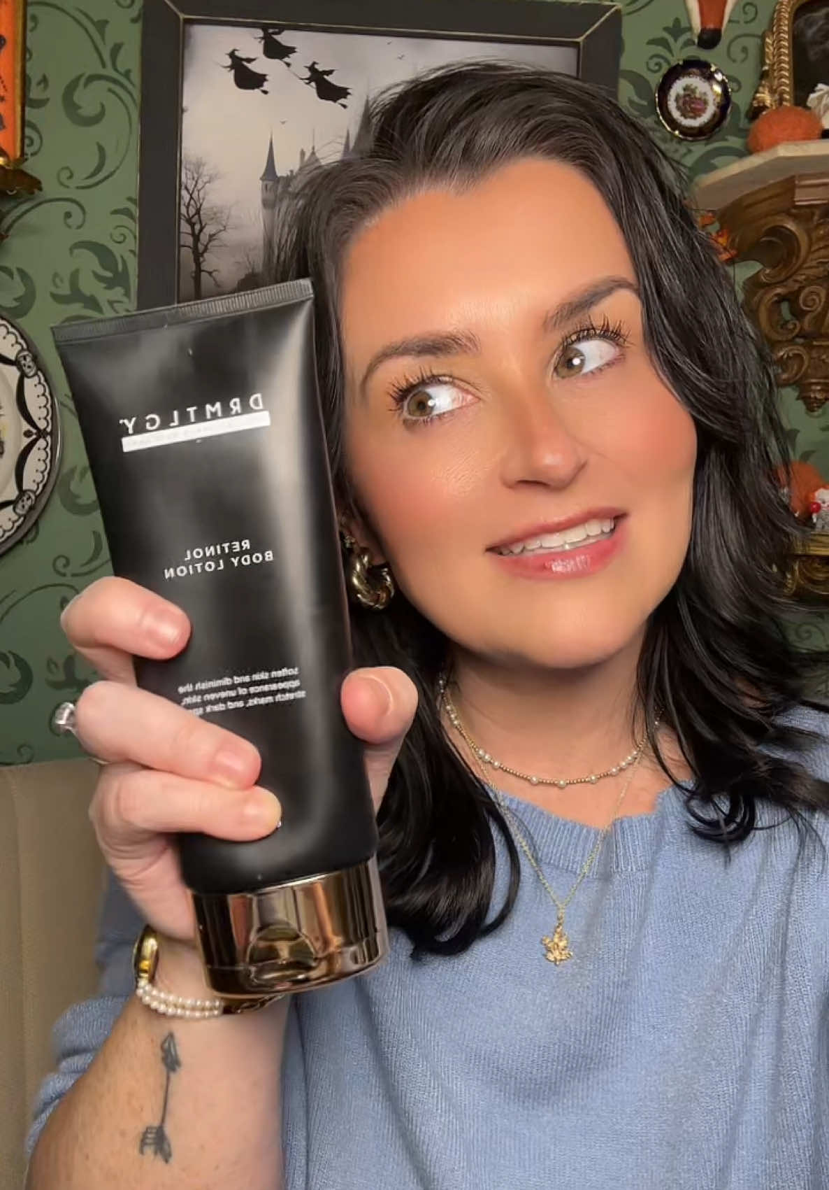 TikTok post by @tiffsghosttalk for DRMTLGY. Caption reads: If you have mature skin this product is for you....