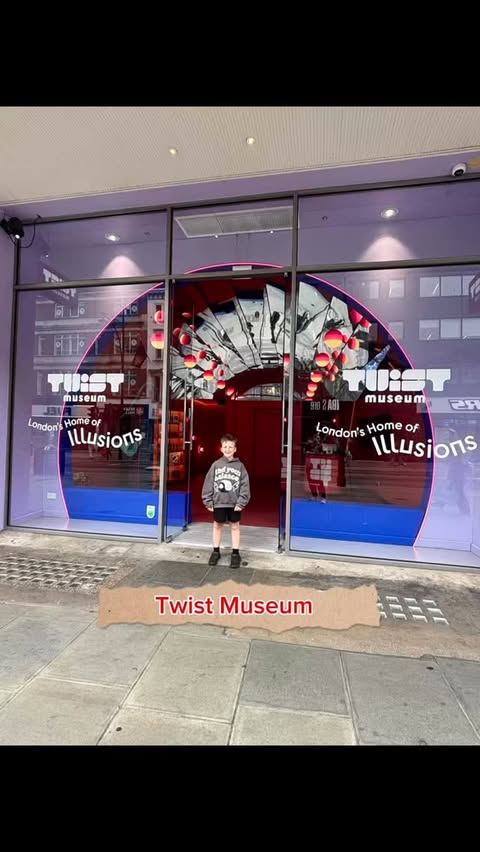 Instagram post by @george_and_mummy_2022 for Twist Museum. Caption reads: [...] visit ✨ We had the BEST time at Twist Museum....