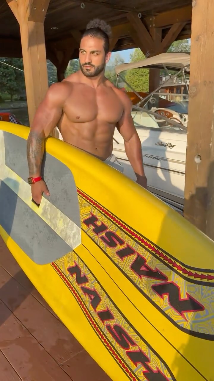 Instagram post by @karim.hawash for GAT Sport. Caption reads: Staying hydrated and energized during my workouts....