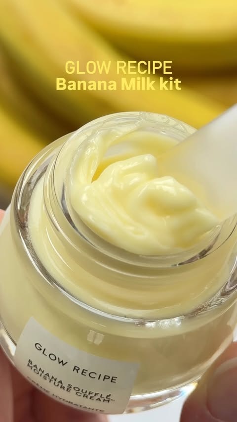 Instagram post by @beauty_obsessionsuk for Glow Recipe. Caption reads: [...] & glow this summer 🍌✨💛 Discover Glow....