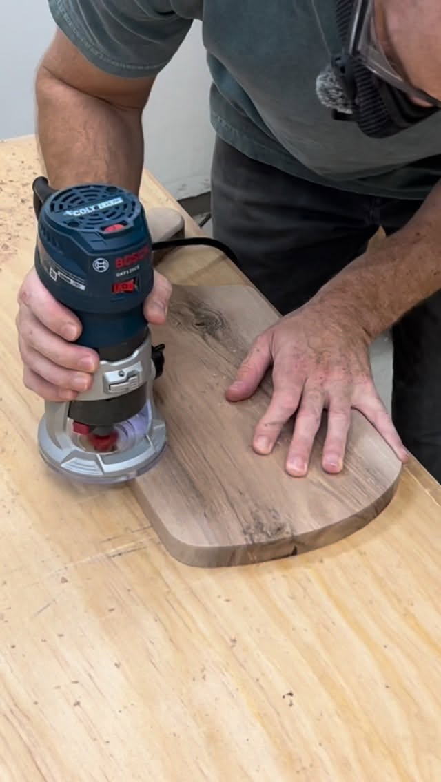 Instagram post by @thomas.customwoodworks for Timberland PRO. Caption reads: These Intercept Athletic Steel-Toe Work Sneakers....