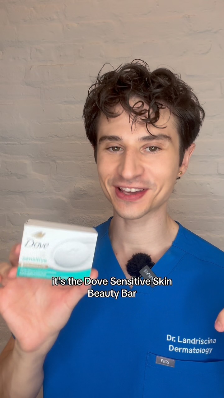 Instagram post by @dermangelo for Dove. Caption reads: #DovePartner I’ve been recommending @Dove....