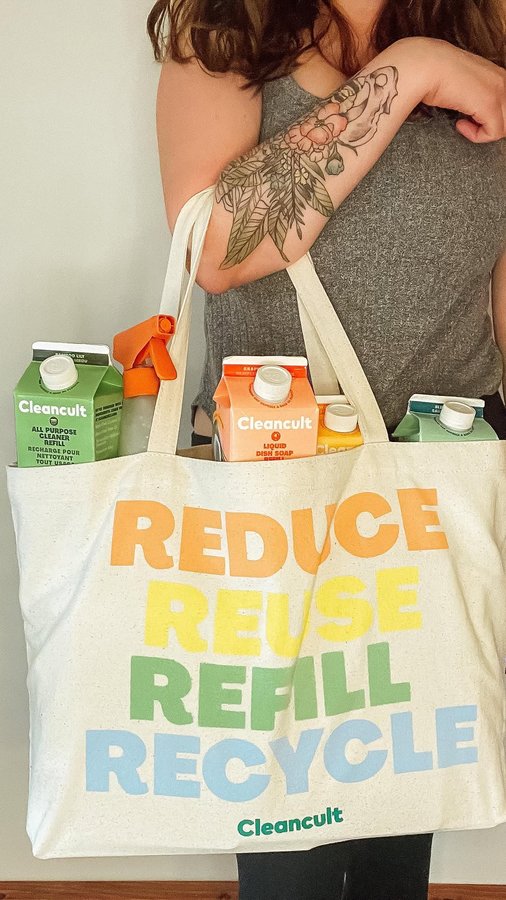 Instagram post by @thisblemishedlife for Cleancult. Caption reads: [...] are being released into our planet.⁣ ⁣....