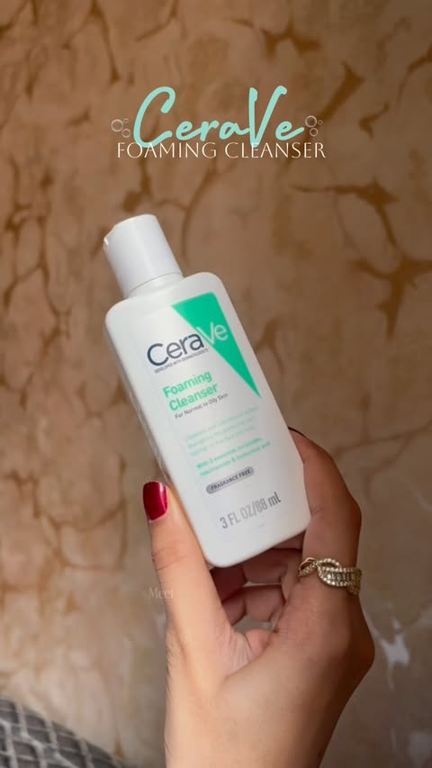 Instagram post by @rizvi.asmat for Myntra Beauty. Caption reads: [...] @cerave Available now on @myntrabeauty....