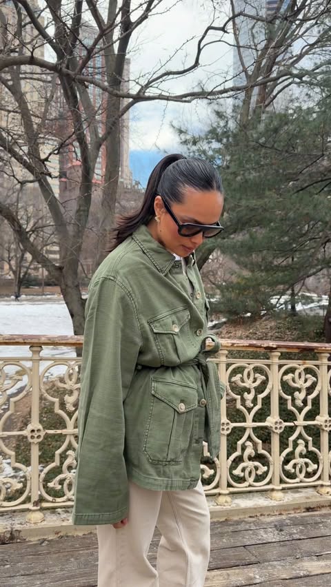 Instagram post by @laurenmailecrane for FAHERTY. Caption reads: City walks with a coastal state of mind.....