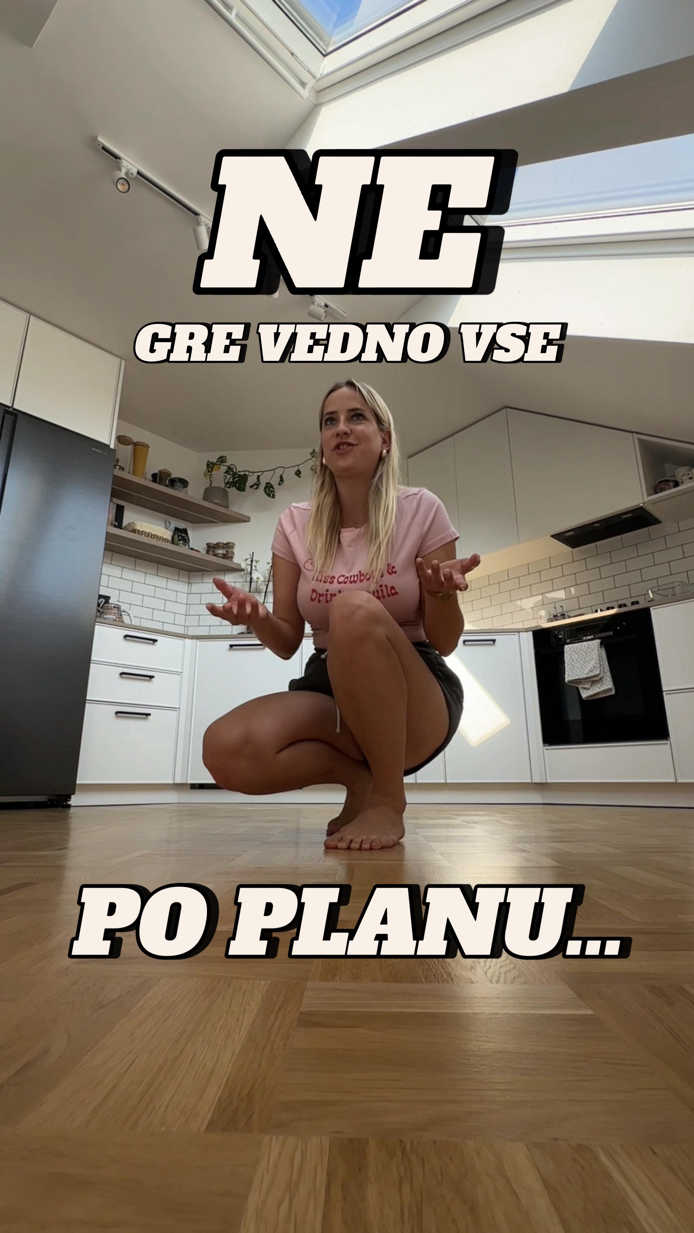 Instagram post by @xlucy_time for Knorr. Caption reads: (oglas) Moja prenova stanovanja poteka dokaj....
