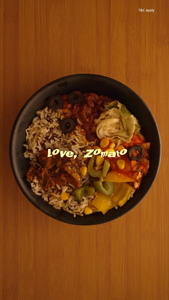 Instagram post by @aishwarya_khajuria for Zomato. Caption reads: I can try out every yummy meal on my wishlist,....