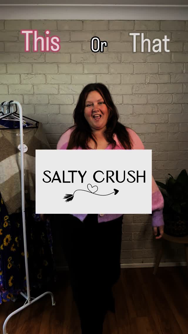 Instagram post by @alisondresses for Salty Crush. Caption reads: @salty_crush_aus  have some amazing cosy jumpers....