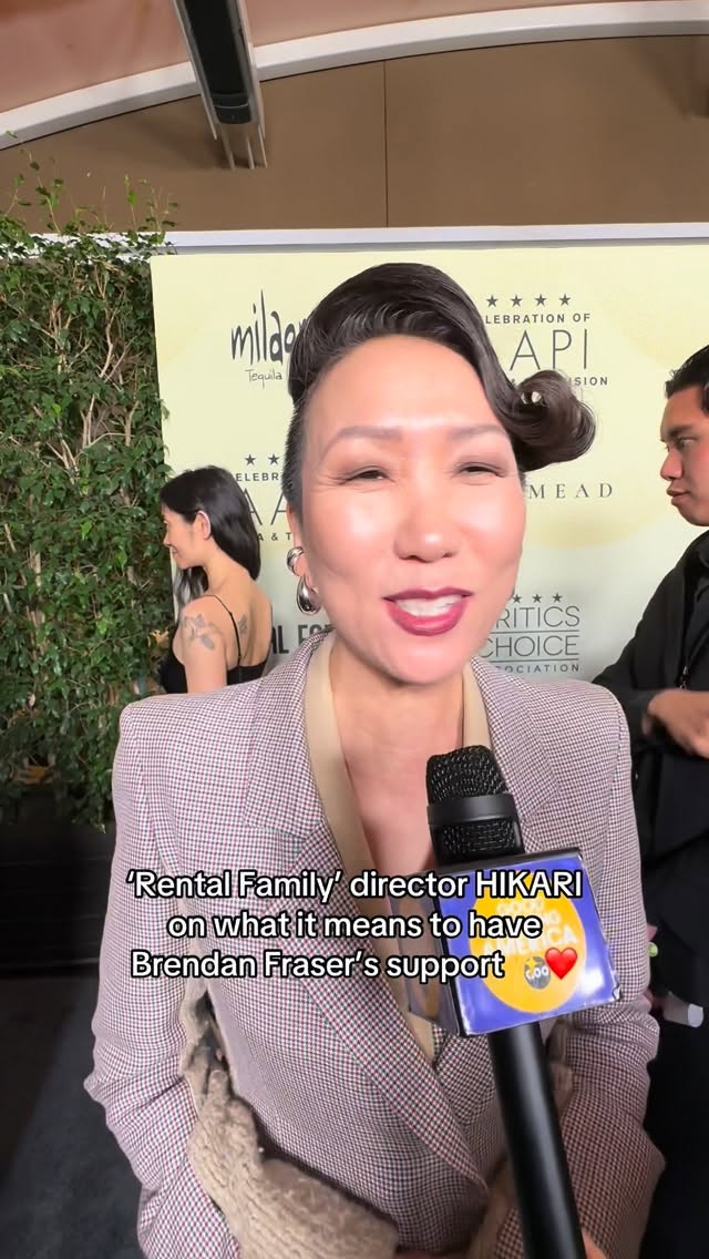 Instagram post by @thehikarism for Good Morning America. Caption reads: We love @thehikarism and #BrendanFraser’s....