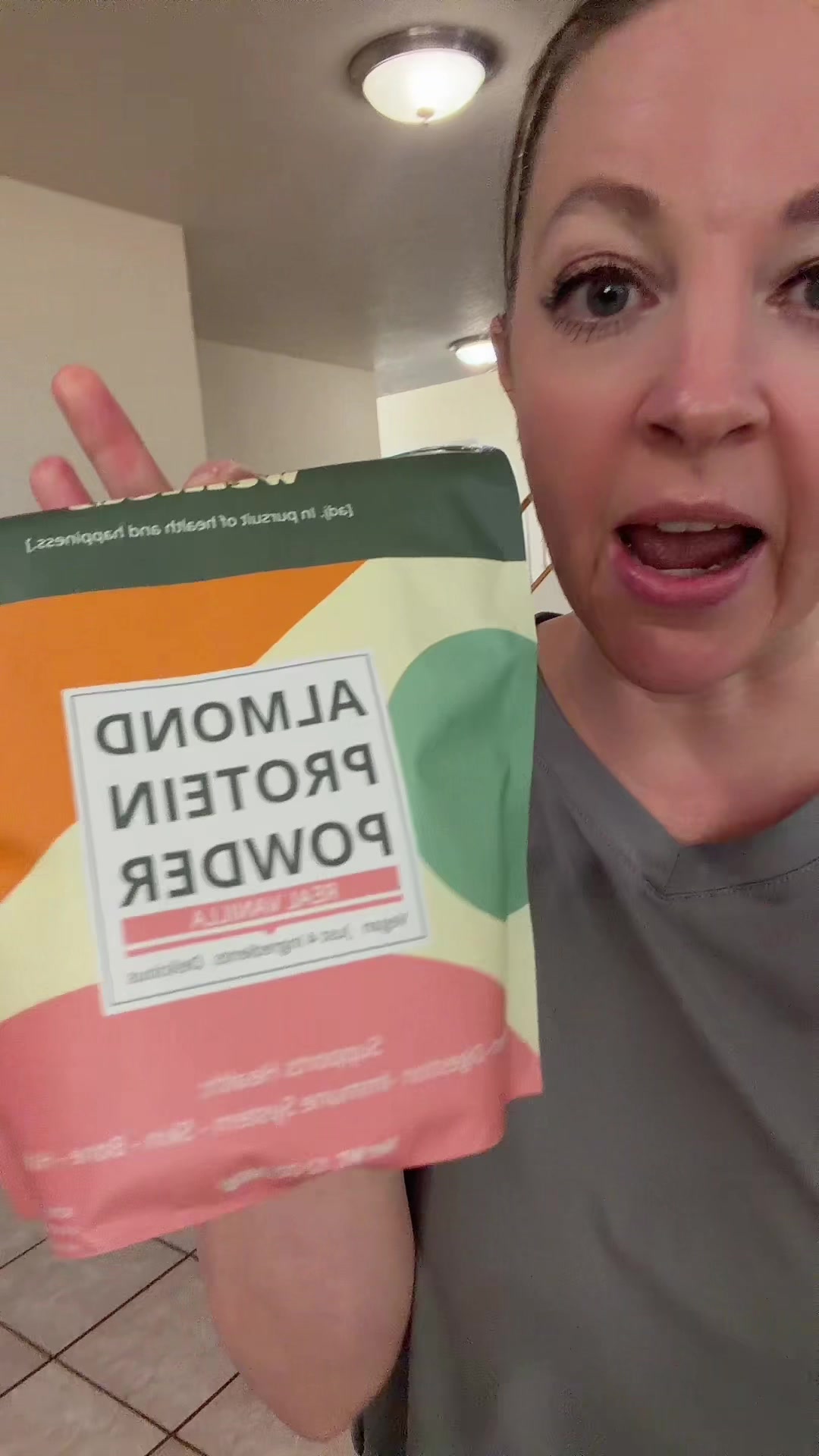 TikTok post by @homeschoolandcoldbrew for Wellious. Caption reads: [...] yogurt, a smoothie, or even ice cream.....