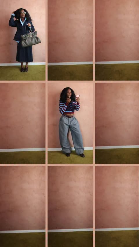 Instagram post by @state.of.dallas for Walmart Fashion. Caption reads: Same bag, new fall energy every time I step into....