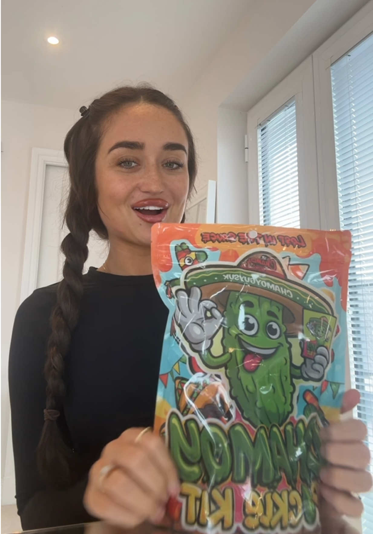 TikTok post by @ellawenlock for ChamoyGuysUK. Caption reads: [...] in advance 😭😭😭 but im so obsessed....