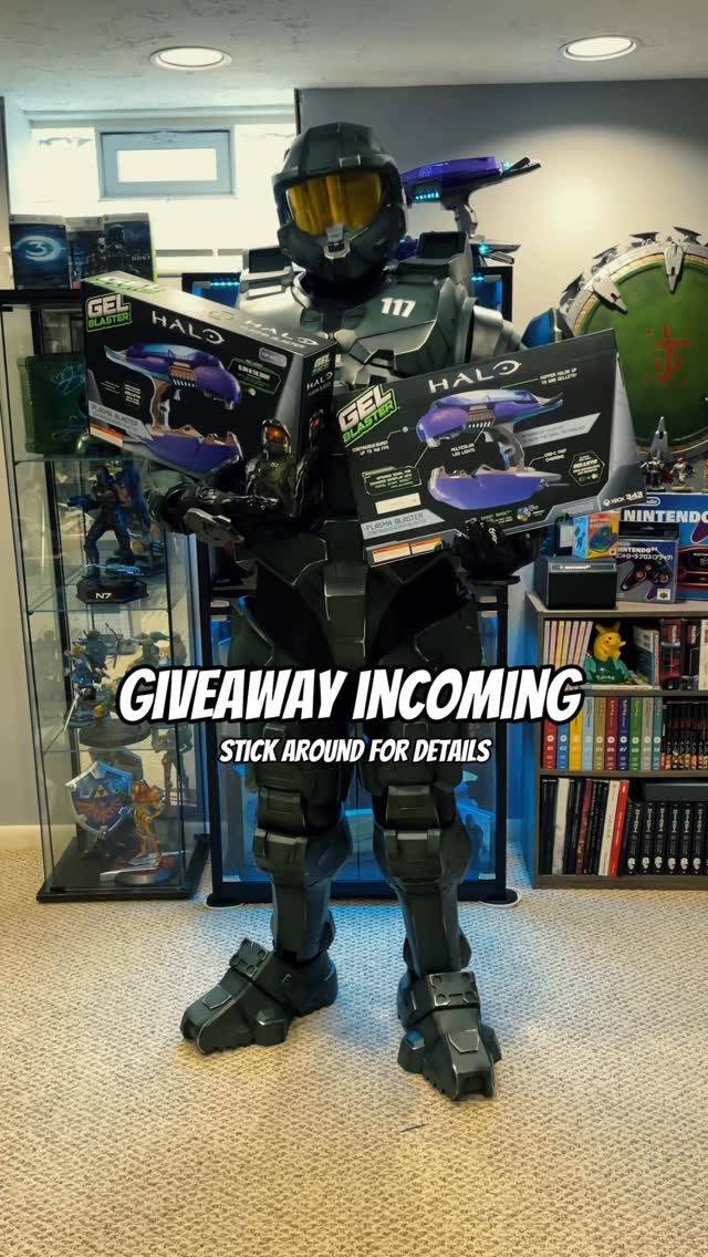 Instagram post by @a_gamers_basement for Gel Blaster. Caption reads: Thank you so much to @gelblaster for these SWEET....