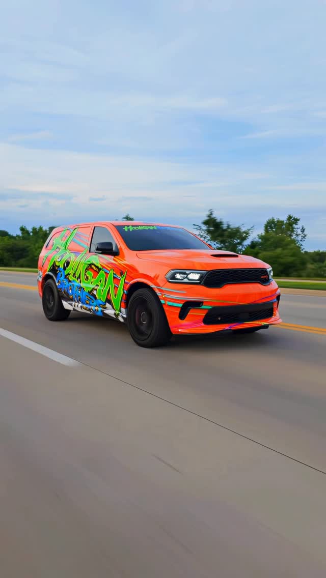 Instagram post by @hooliganbrothers for Dodge. Caption reads: Stay Schemin 🥷

@dodgemoparmotorsports x....