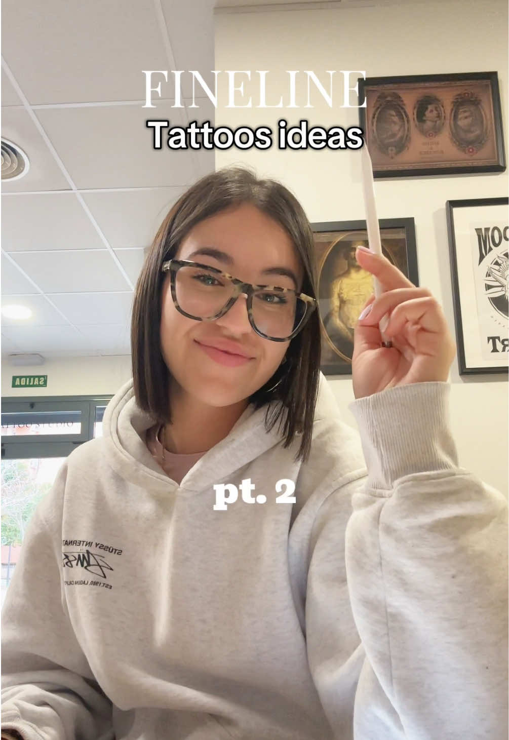 TikTok post by @jarass.tattoo for HAWKERS CO.. Caption reads: Parte 2 | Fineline tattoos ideas 💌 Comenta....