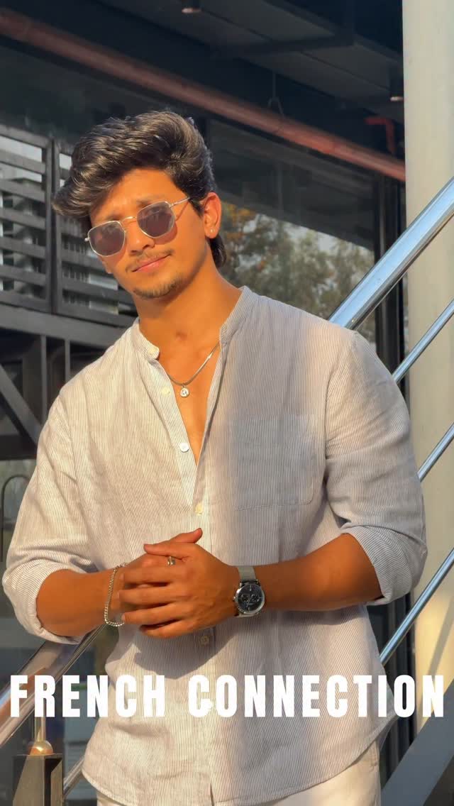 Instagram post by @_shashankk_._ for French Connection. Caption reads: It’s glow o’ clock ⌚️✨
.
Get your luxury ⌚️....