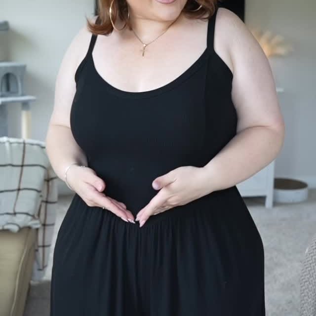 Instagram post by @sarahhhrae for Torrid. Caption reads: This could’ve gone left but that jumpsuit saved....